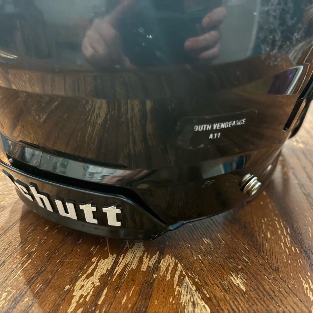 Black Schutt Athletic Football Helmet - Picture 4 of 5